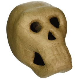 Factory Direct Craft 100% Natural, Biodegradable and Eco-Friendly Paper Mache Skull- Life Size