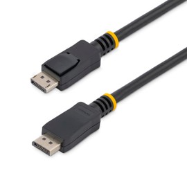 StarTech.com 50ft (15m) DisplayPort Cable - 1920 x 1200p - Displayport to Displayport Cable - DP to DP Cable for Monitor - DP Video/Display Cord - Latching DP Connectors - HDCP & DPCP (DISPLPORT50L)