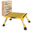 Nilight RV Step Stool Portable Folding Aluminum Platform Steps with