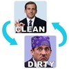 Michael Scott Prison Mike Dishwasher Magnet Clean Dirty Sign Sticker
