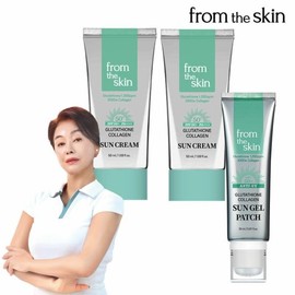 From the Skin Transparent Sun Gel Patch 20ml + Collagen Sun Cream 50ml x 2 / 프롬더스킨 투명 선 젤 패치 20ml + 콜라겐 선 크림 50ml 2개