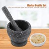 Mortar and Pestle, Grinding Bowl with Rod Hammer, Sauce, Garlic