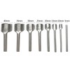 8 Piece Edge Removal Leather Craft End Punch Tool U-Shaped