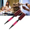 Round Blow Dry, 2-Piece Round Hair Brush with Ergonomic Handle,