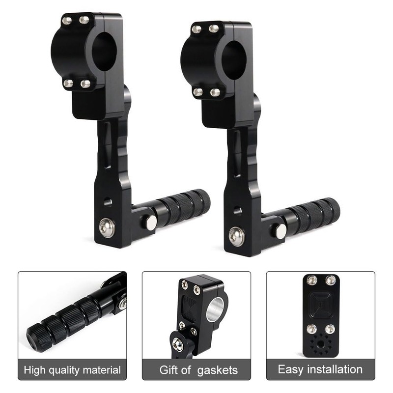 Xitomer 22-28mm Highway Peg Mounts Rider Adjustable Footpeg Kit Footrest