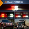 Nilight 8PCS Led Strobe lights 12LED Red white Emergency Light