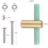 mookaitedecor Set of 4 Green Aventurine T Bar Natural Crystal
