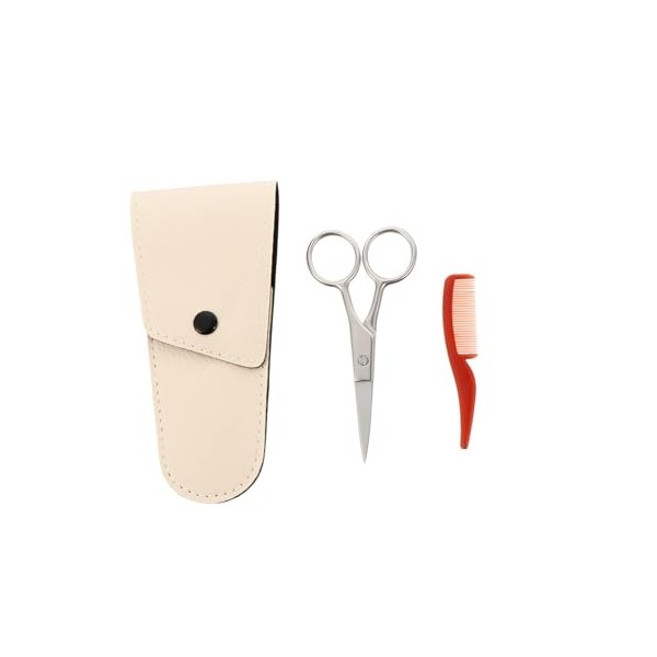 Stainless Steel Beard Scissors Set with Comb 2-Piece Grooming Kit