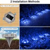CREPOW Solar Deck Lights Driveway Dock Lights 4 Pack, Waterproof