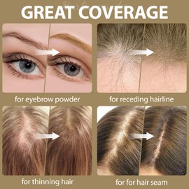 2 Pack Hairline Powder for Women and Men, Used to Root Touch Up Hair Color, Thinning and Gray Hair Coverage and Bald Spots Coverage, New Light Blonde