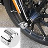 2pcs CNC Aluminum Motorcycle Front Axle Skull Nut Bolt Cover