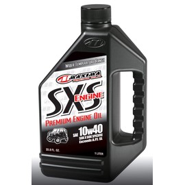 Maxima Racing Oils 30-04901-2PK SXS 10w40 Premium Engine Oil 1L Bottle, 2-Pack