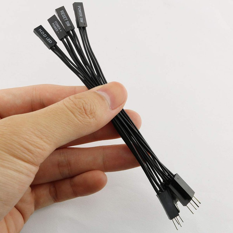 E-outstanding 4PCS 2 Pins Single Female to Dual Male Jumper