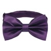 Alizeal Mens Solid Color Bow ties Polyester Pre Tied Wedding
