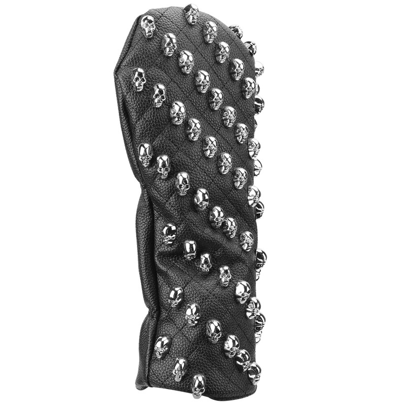 Golf PU Skull Wooden Club Head Protector Cover Headcover Protector