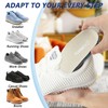 riemot Terry Cloth Sockless Insoles for Men Arch Support Barefoot