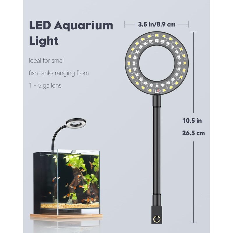Pawfly 6 W LED Aquarium Light for 1 to 5