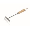 Siena Garden ClassicLine 599866 Small Rake Stainless Steel with Wooden
