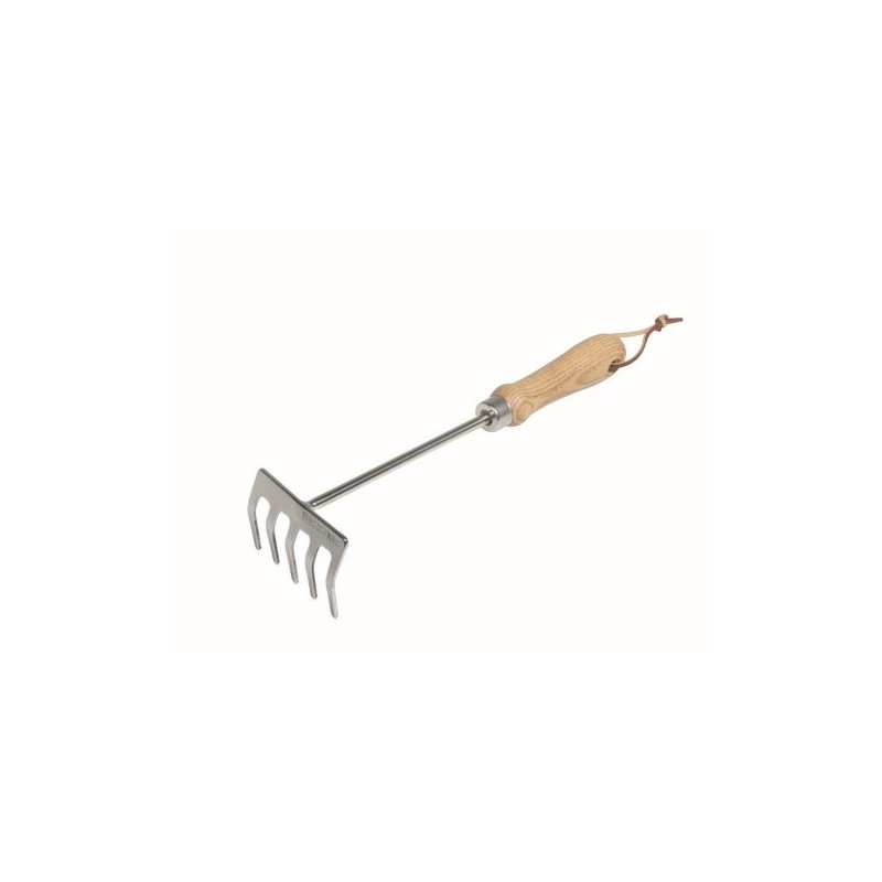 Siena Garden ClassicLine 599866 Small Rake Stainless Steel with Wooden