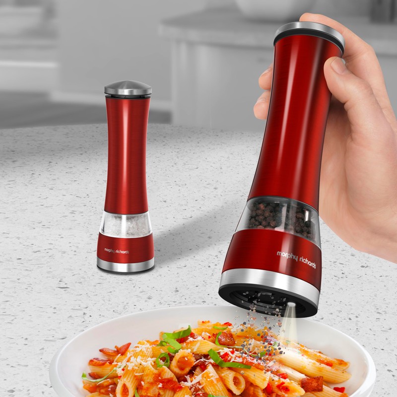 Morphy Richards 974221 Accents Electronic Salt and Pepper Mill Set,