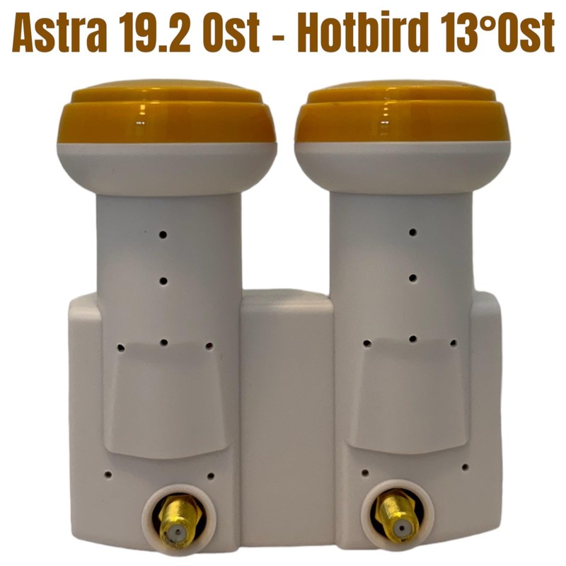 GOLDEN MEDIA LNB Monobloc Twin 0.1 DB Full HD 3D