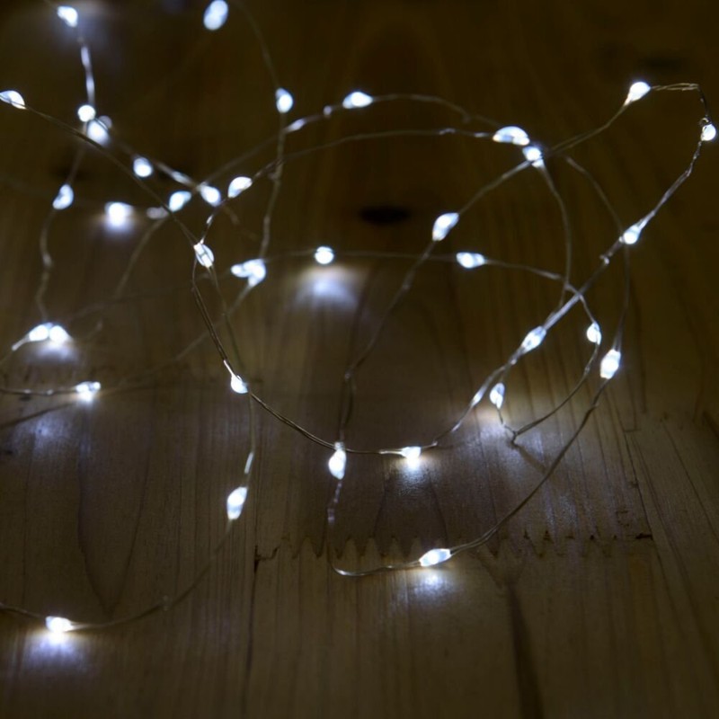 Solar Powered String Lights, 100 LED Copper Wire Lights, Waterproof