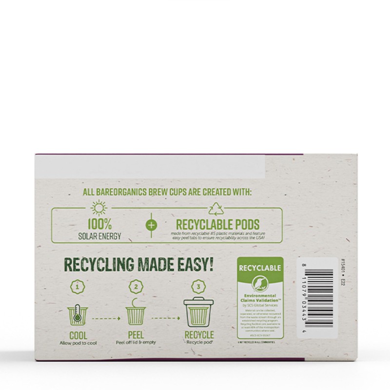 BareOrganics DAILY DEFENSE TEA (Organic) with superfoods and Probiotics, 10ct