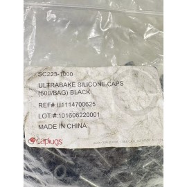 CAPLUGS Qty-500 CAPLUGS SC223-1000 ULTRABAKE Black Silicone Masking Caps .223” ID X 1-in