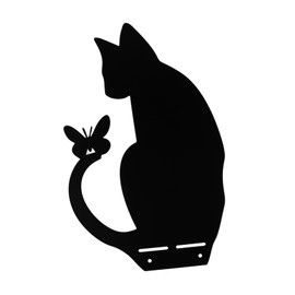 BESPORTBLE Outdoor Cat Shaped Metal Statue Garden Decor for Home Patio Charming Cat Ornament Unique Outdoor Art for Garden Decoration