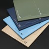 Laconic LAMS83-160OL 2025 A5 Monthly Notebook, 2 Pockets, Olive (Begins