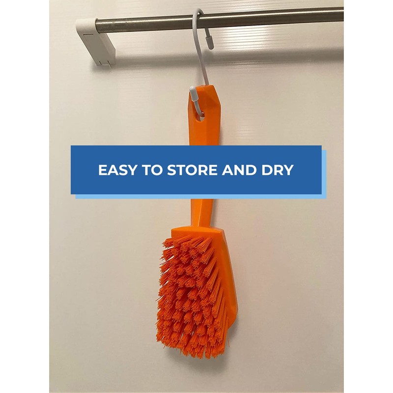 Vikan 41923 Brush,Washing,Stiff,10",PP/PBT,Blue