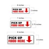 Standard Plus Pick Up Food Here Wall or Door Sign