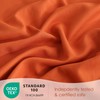JSD Burnt Orange Sheet Set Queen Size, 4 Piece Microfiber