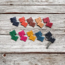 [MTA Leather Works] Made in Japan, Italian Leather, Key Cover, Double Cans Included, Verde Glin