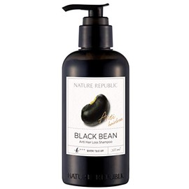 Nature Republic Black Bean - Champú anti pérdida de cabello, eficaz para adelgazar el cabello y el cabello, brillo, nutrir, hidratar, brillar, 10.14 onzas