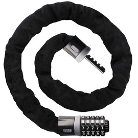 Bike Lock, Arespark 5 Digit 120cm Resettable Security Combination Lock, Heavy Duty Keyless Bicycle Lock, Anti-Theft Accessories for Bike, Bicycle, Scooter, Motorcycle, Door, Gate, Fence, Cadenas Velo