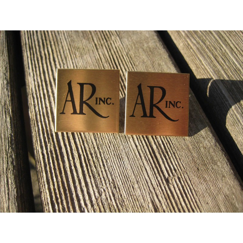 Acoustic Research 2 Acoustic Research Speaker Brass Badge 1-1/8" AR-3