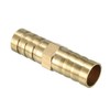sourcing map 12mm Brass Barb Hose Fitting Straight Connector Coupler