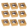 10pcs CNC Carbide Insert Cutters, Indexable Lathe Milling Inserts Turning