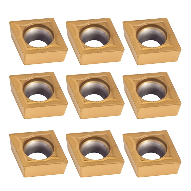 10pcs CNC Carbide Insert Cutters, Indexable Lathe Milling Inserts Turning