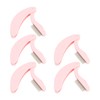 5pcs Curve Handle Lash Comb Stainless Steel Folding Eyelash Teeth