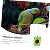 VICASKY Green Bucket Shaped Parrot Sleeping Bed Warm Cotton Nest