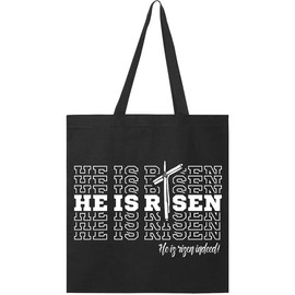inktastic He Is Risen Mirror Words Tote Bag Black 3a528