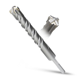 METOTY SDS Plus Drill Bit 25 mm x 210 mm, Masonry Drill, Hammer Drill, Concrete Drill, for Stone, Concrete, Natural Stone, Brick Wall