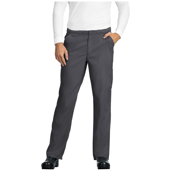 KOI Lite 606 Men's Discovery Scrub Pant (Charcoal, Small Short)