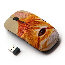 KOOLmouse [ Optical 2.4G Wireless Mouse [ Cat Oranage Ginger White Red Mongrel ]
