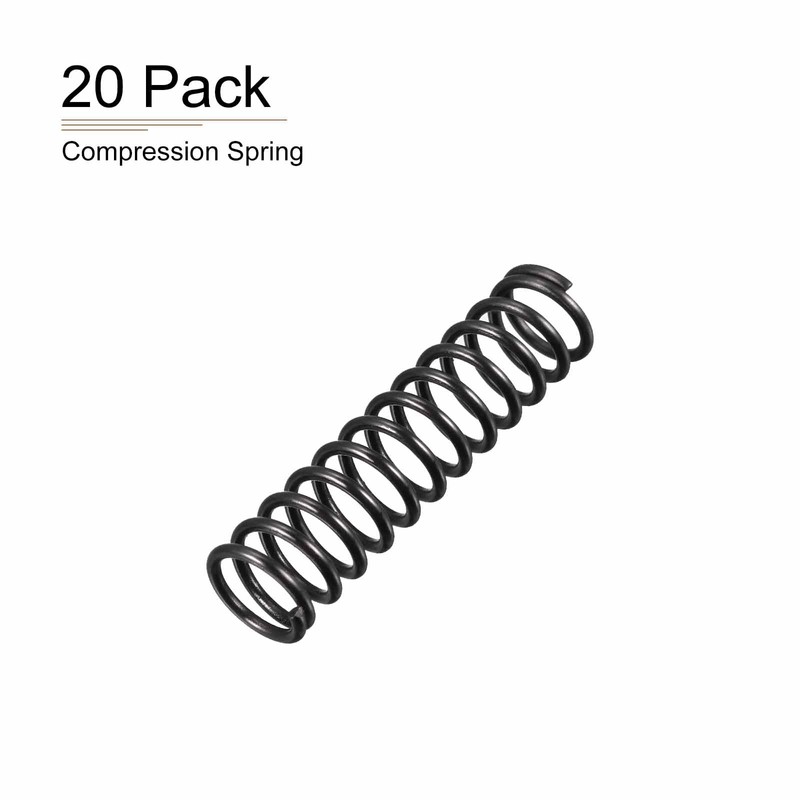 DTGN 1.2x10x40mm(DxODxL) Compression Spring - 20Pack - Good for Machinery