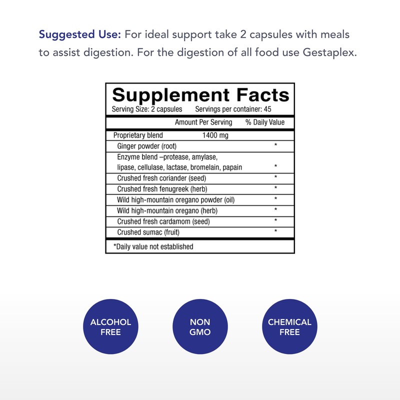 Physician's Strength Gestaplex - 90 Vegi Capsules - Healthy Digestive