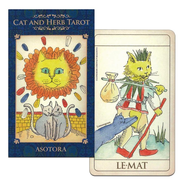 Tarot Cards Divination 22 Count Cat and Herb Tarot