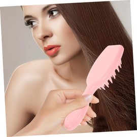 WOONEKY Hair Washing Scalp Brush Soft Bristle Shampoo Brush for Deep Cleaning and Dandruff Removal Portable Scalp Comfortable Handle for Home Use